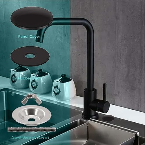 Miniatura 10 de Cubierta del agujero del fregadero de la cocina de 2 pulgadas, Cubierta del agujero del grifo del acero inoxidable dorado, Cubierta del tapón de la