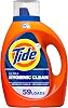 Tide Hygienic Clean Heavy 10x Duty Liquid Laundry Detergent, Original Scent, He Compatible, 59 Loads, 92 Fl Oz