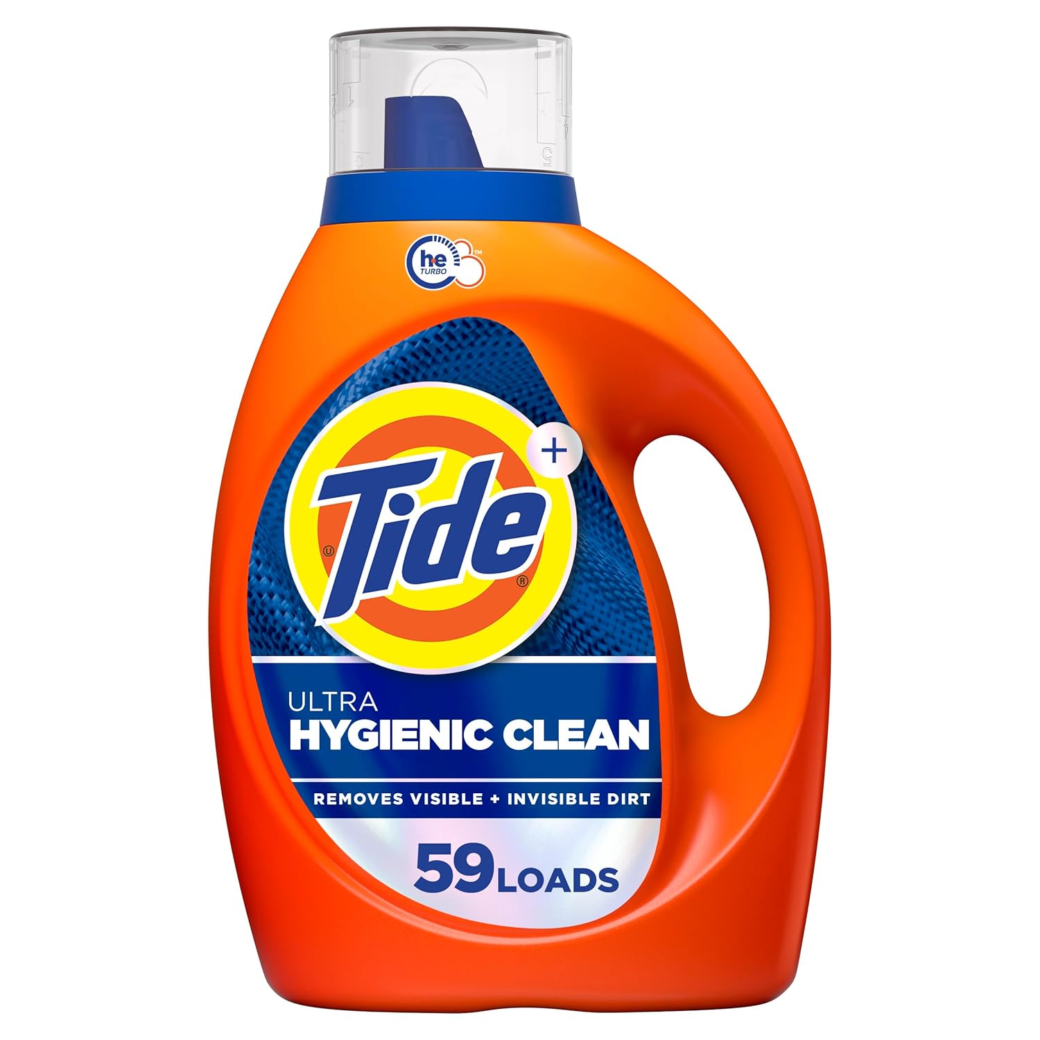 Tide Hygienic Clean Heavy 10X Duty Laundry Detergent Liquid Soap Original Scent HE Compatible 59 Loads 84 fl