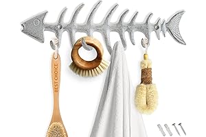 Comfify's Cast Iron Fish Bones Wall Mounted Towel Rack
