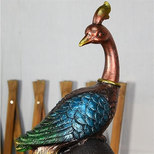 Miniatura 3 de Fuente de mesa, fuente de agua, pavo real, decoración de escritorio, estilo chino, fuente de agua, decoración del hogar, sala de estar,