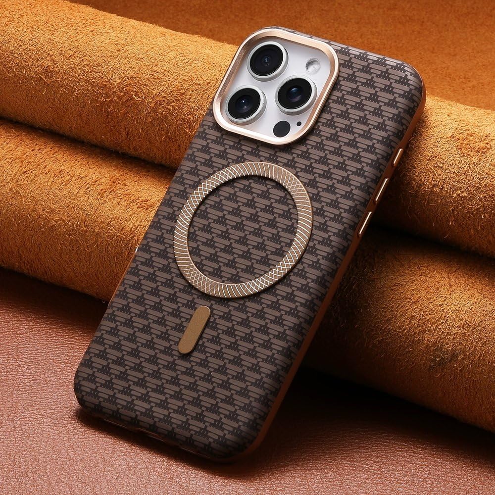 Coque cuir iPhone 16 Pro Max avec charge magnétique - 5