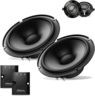 Pioneer Z-Series TS-Z65C 6.5” 2-Way Speakers (Pair) – 330W Max, Crisp Highs + Clear Vocals, Audiophile Upgrade, Add an Amplifier for Optimal Performance