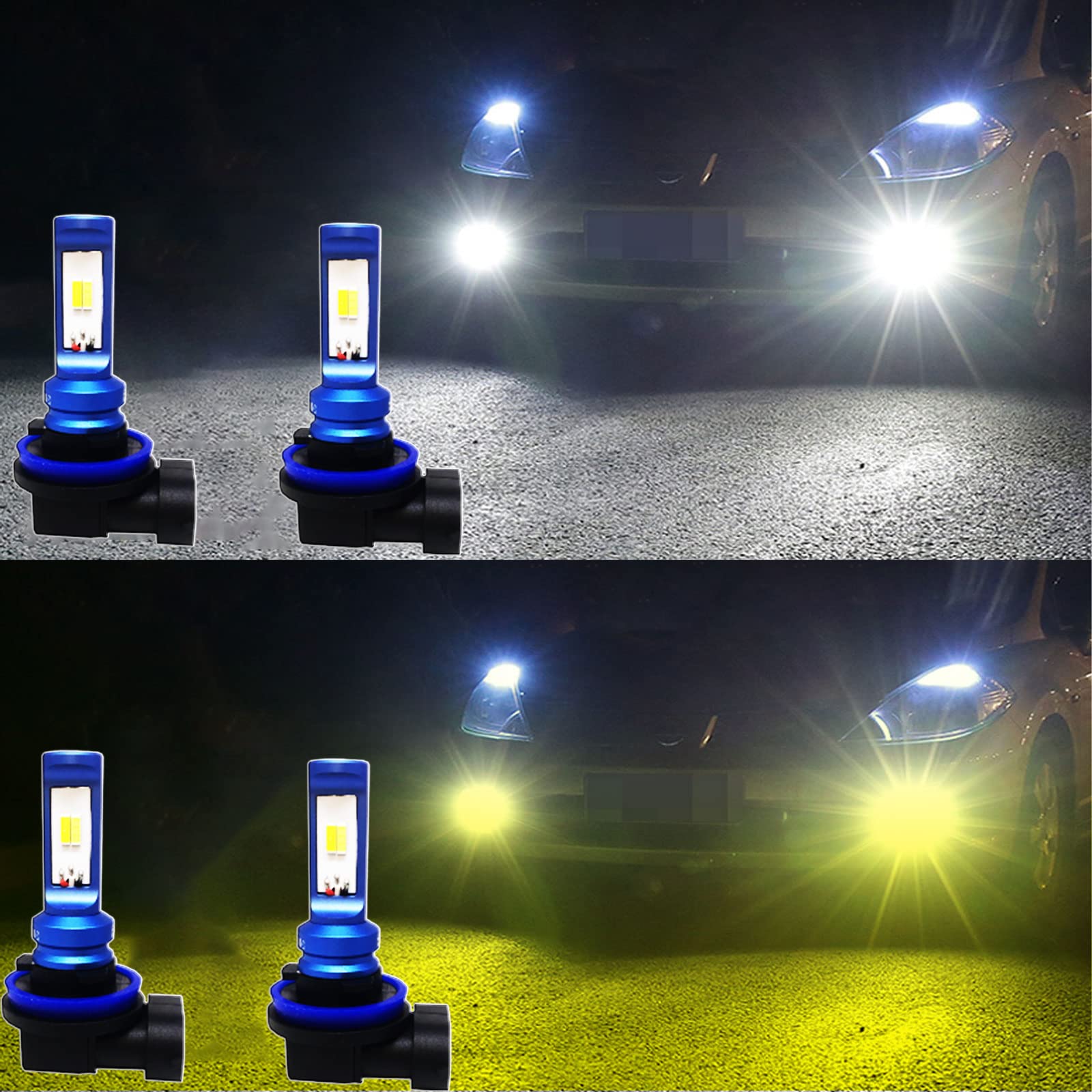Amazon | H11 H8 H16 led フォグランプ 【2024新登場】12V 24V 30V 2色 