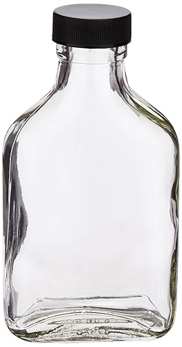 Sneaky Pete "Little Nipper" - Frasco de viaje de vidrio de 3.4fl oz, paquete de 6