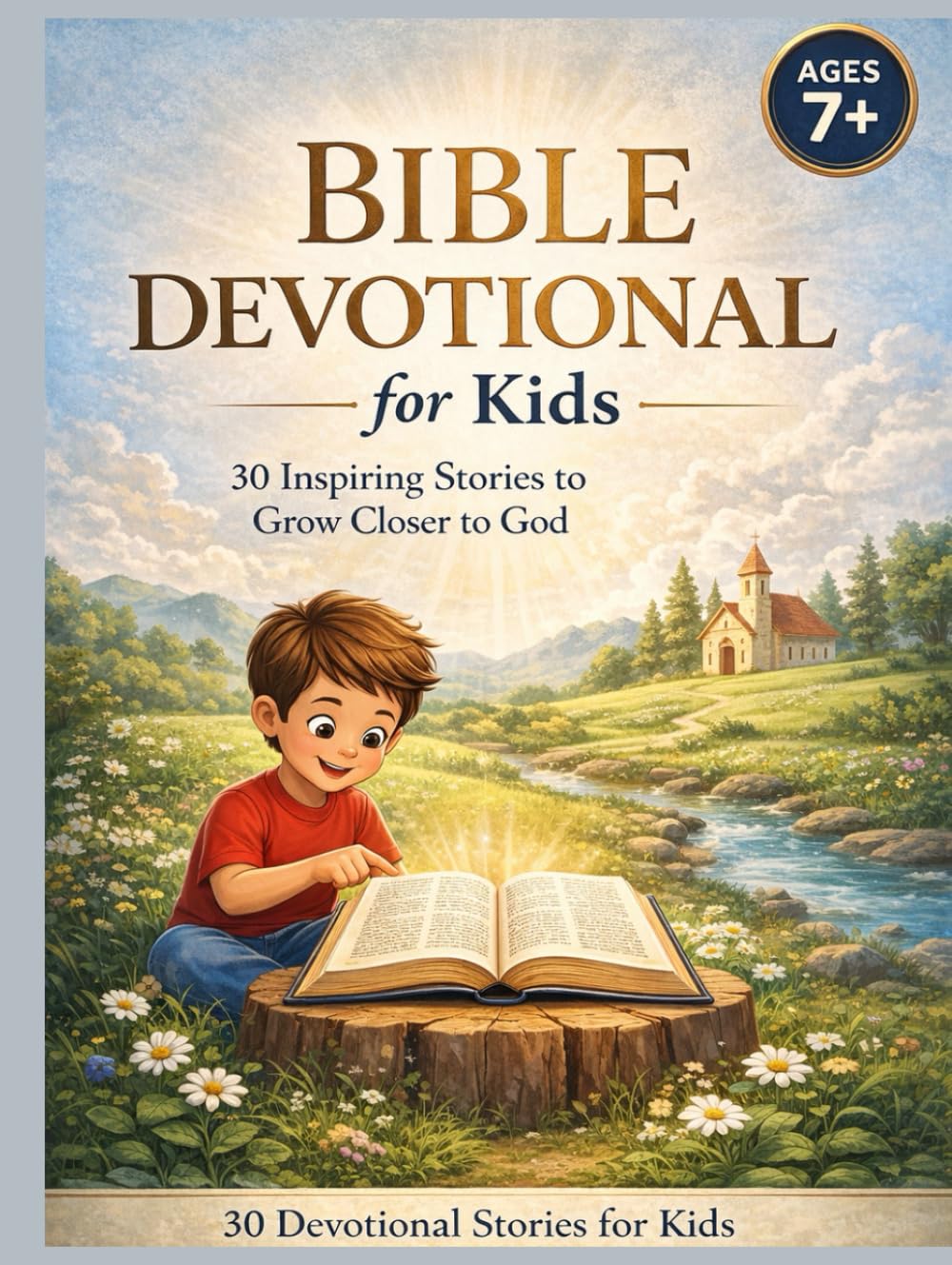 BIBLE Devotional book for kids: 30 inspiring stories, Grow closer to God