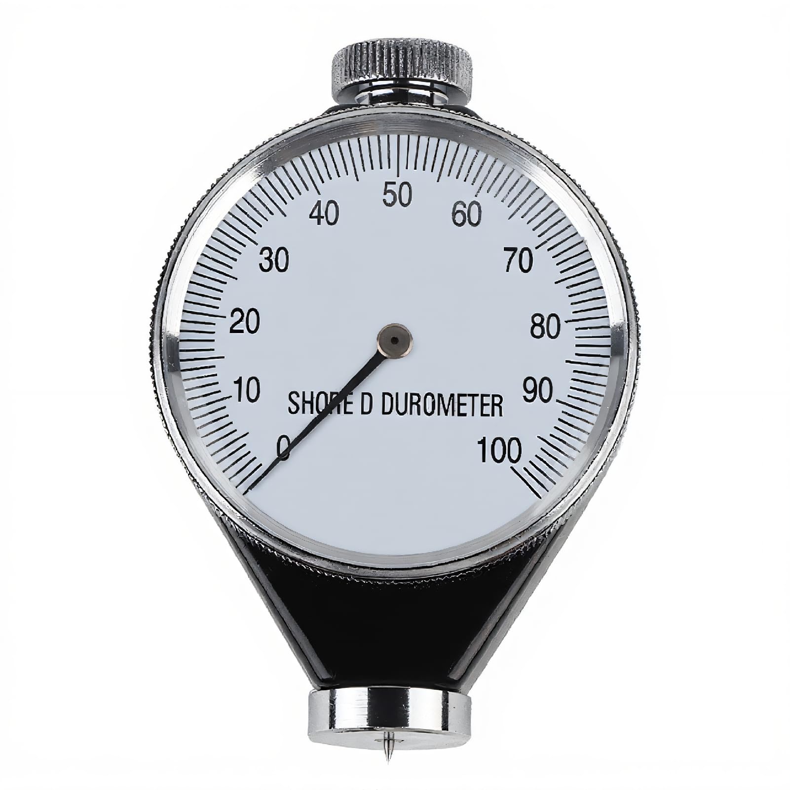 Shore Durometer Tester, Rubber Tire Durometer, Shore Type A,O,D Rubber Tire Durometer Hardness Tester Meter 0‑100 HA for Synthetic Rubber Polyester Leather Wax(Type A) (D)-image-32