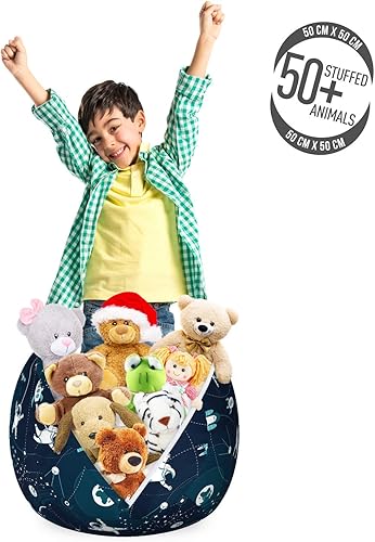 Miniatura 59 de Ambesonne Silla de almacenamiento de juguetes de galaxia, arte espacial de la galaxia, planetas del sistema solar, planetas, mercurio, urano,