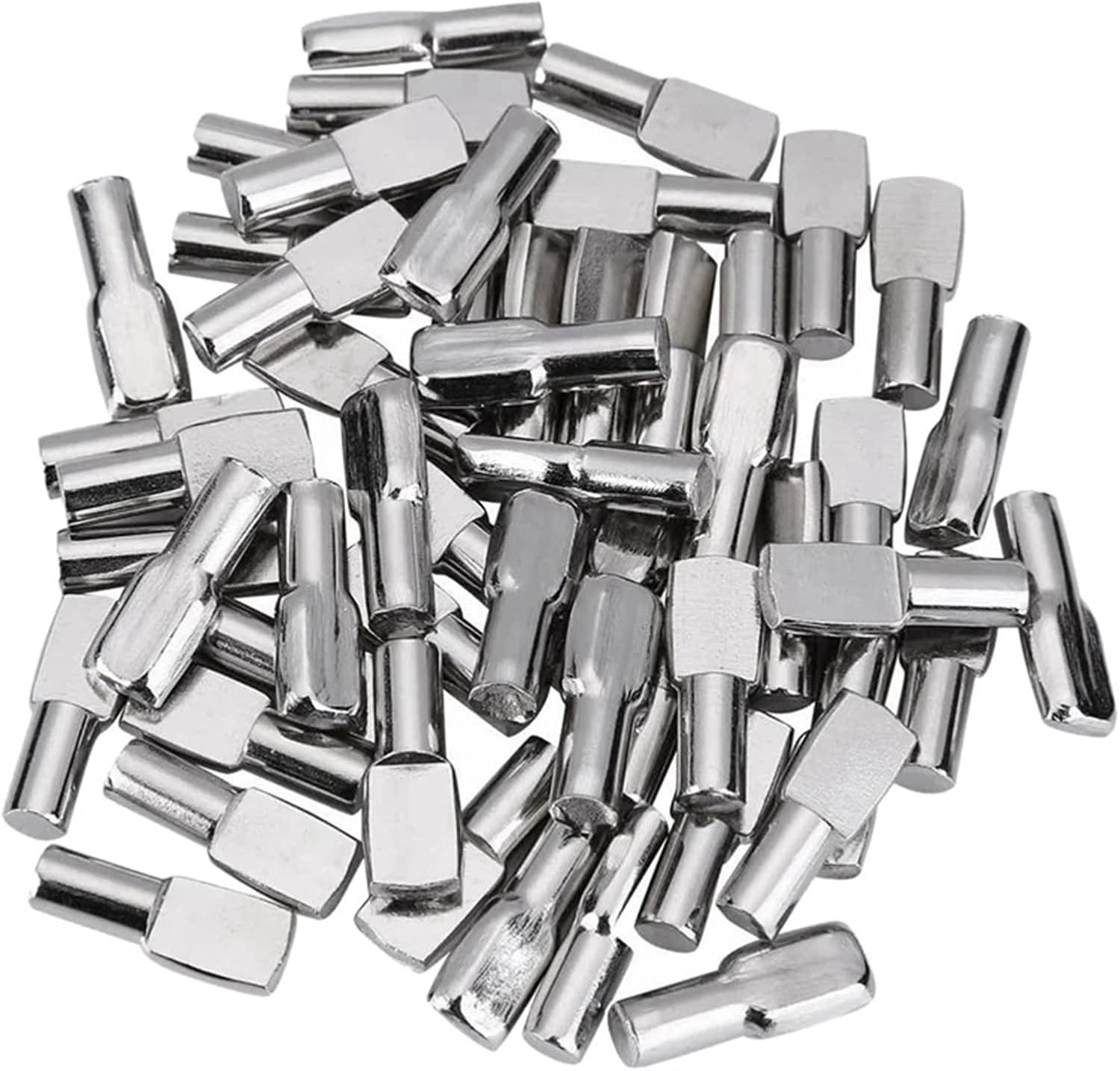 Shelf Pegs 100Pcs 5Mm Cabinet Support Pins Spoon Shape Metal