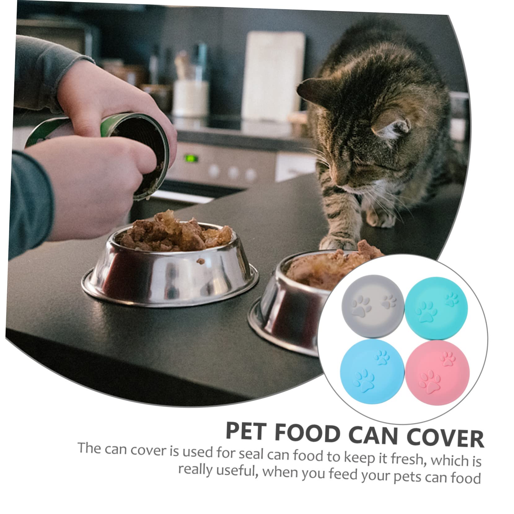 Happyyami 12 Piezas tapa de lata para mascotas lata de comida suministro de mascotas Cubiertas de lata para refrigerador fundas comida para cachorros gato puede cubrir puede cubrir
