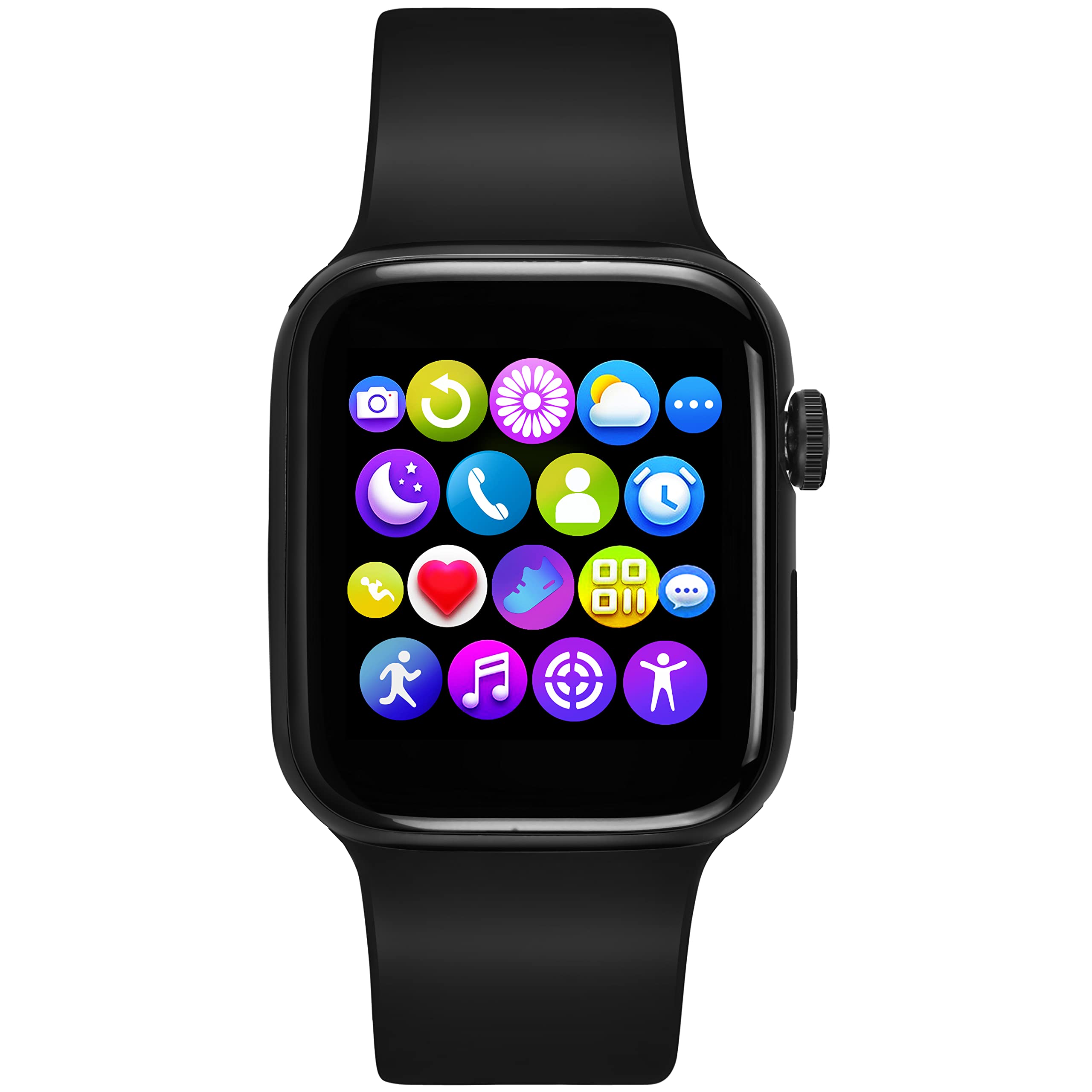 LOIS CARON LCSW-T500 Hi-End High Resolution Smartwatch (Black Strap, Free Size)