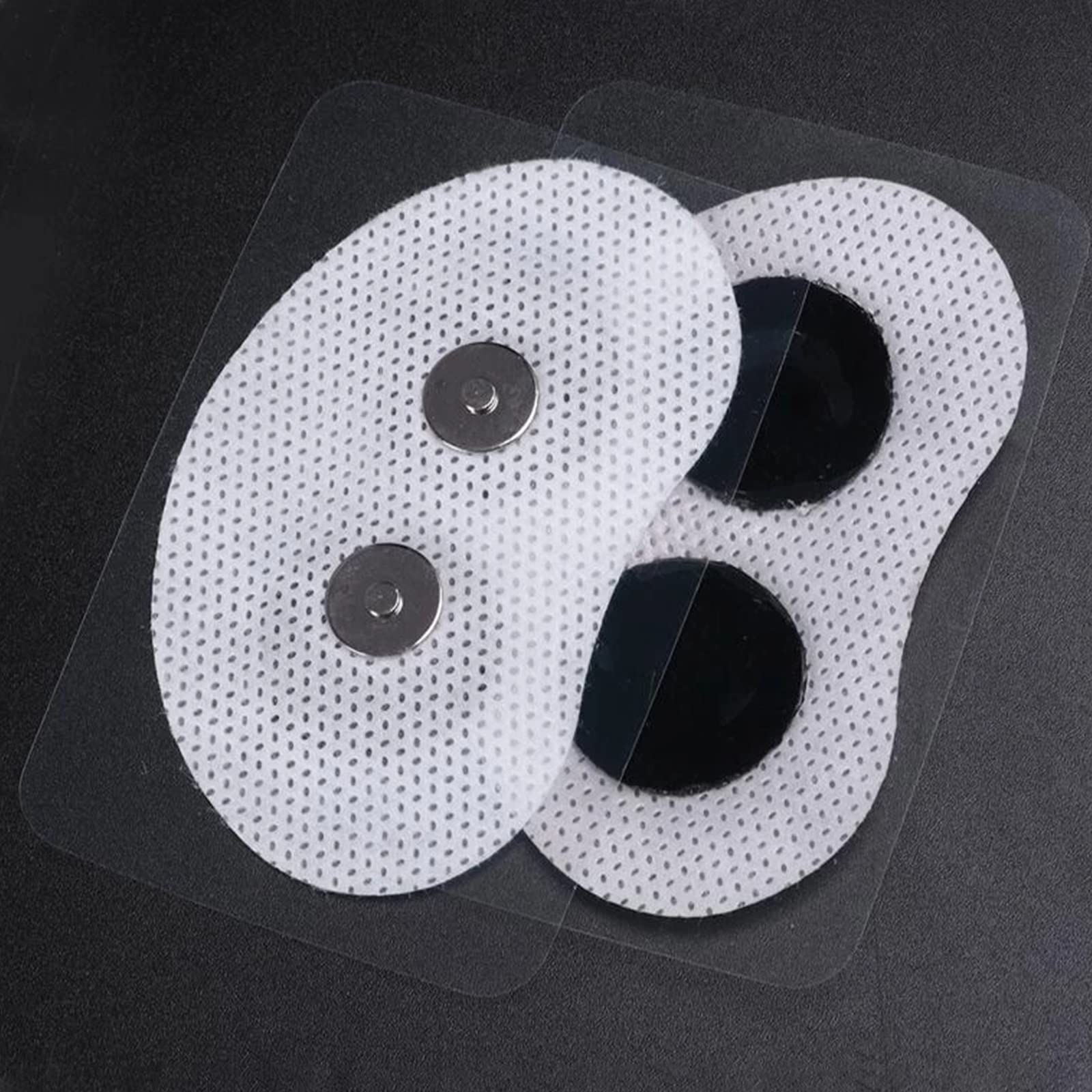 Strisce conduttive Adesivi magnetici a Scatto, Cuscinetti autoadesivi elettrodi in Gel for Dispositivo Anti-Sonno Intelligente Snore Circle(100PCS)