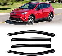 Vista 159 de Visera de ventana para Jeep Cherokee 1984-2001 (Excluye Modelo Limited), Protectores Guards Shields de lluvia de canal exterior, Deflector