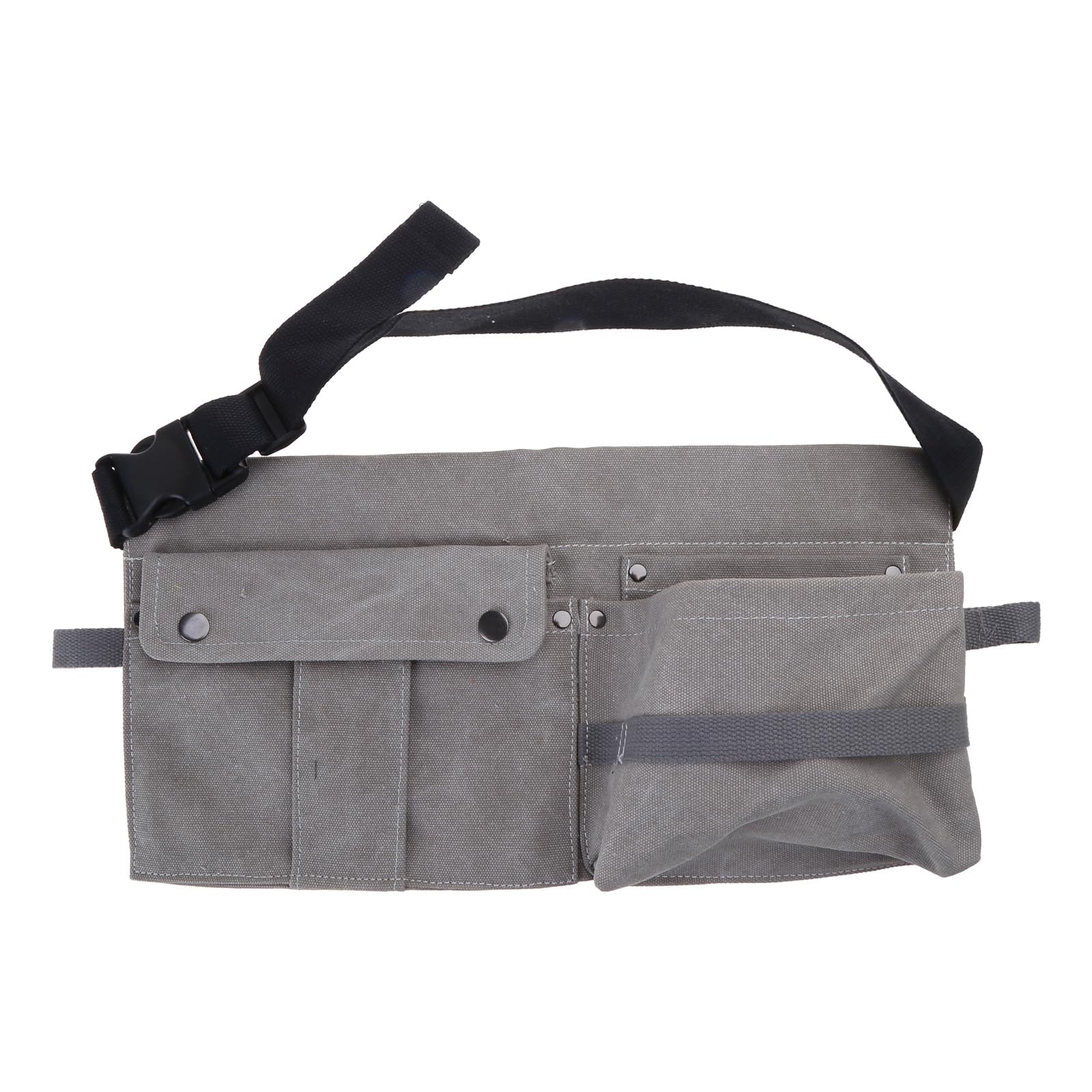 Mhadbkh Men's Beige Gray Portable Pocket Pouch Tool Belt Bag Carpenters Canvas Garden Screwdriver Repair Tools Multifunctional Adjustable Waist Pocket Pouch Organizer For Home For Canvas