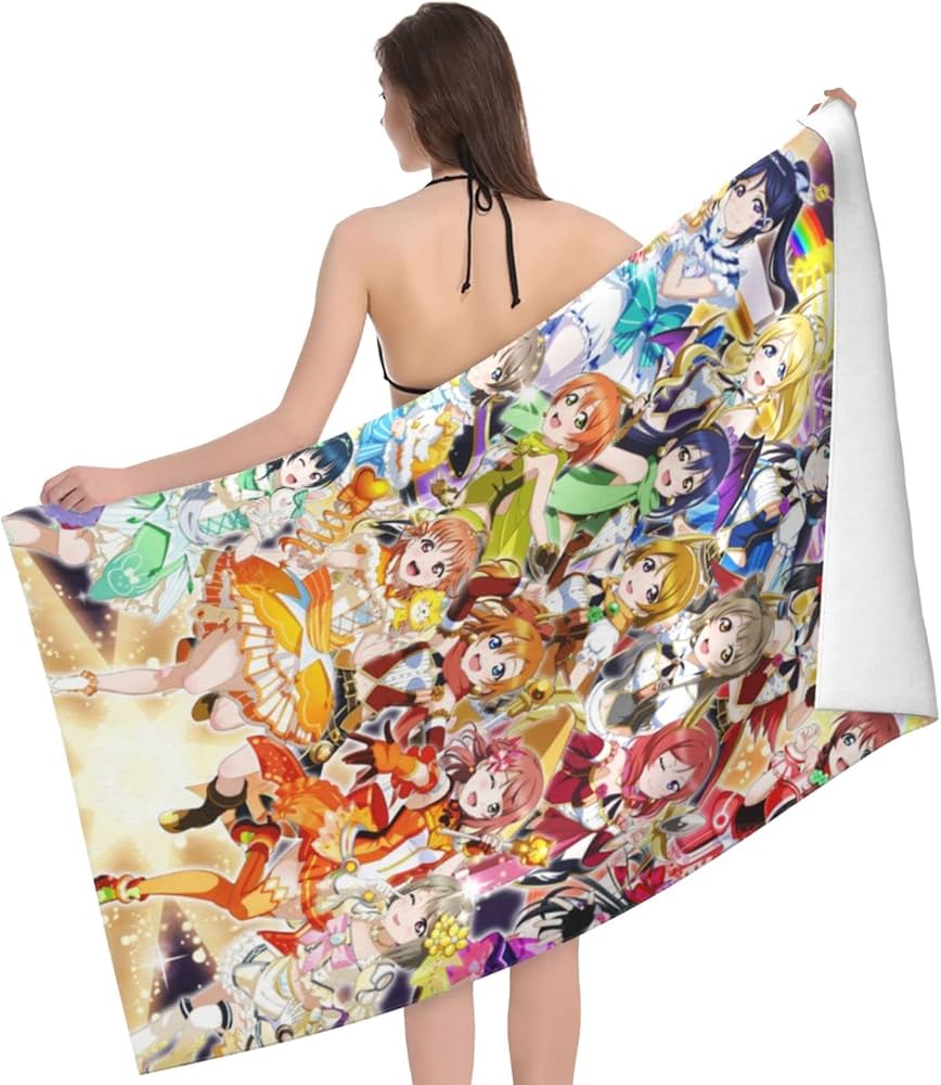 Amazon｜ラブライブ！ バスタオル マイクロファイバー 吸水 速乾 耐久