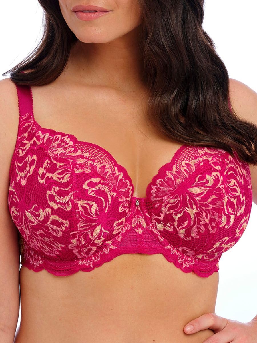 Fantasie Women's Cerise Emmaline Underwire Padded Plunge Bra, 38Dd