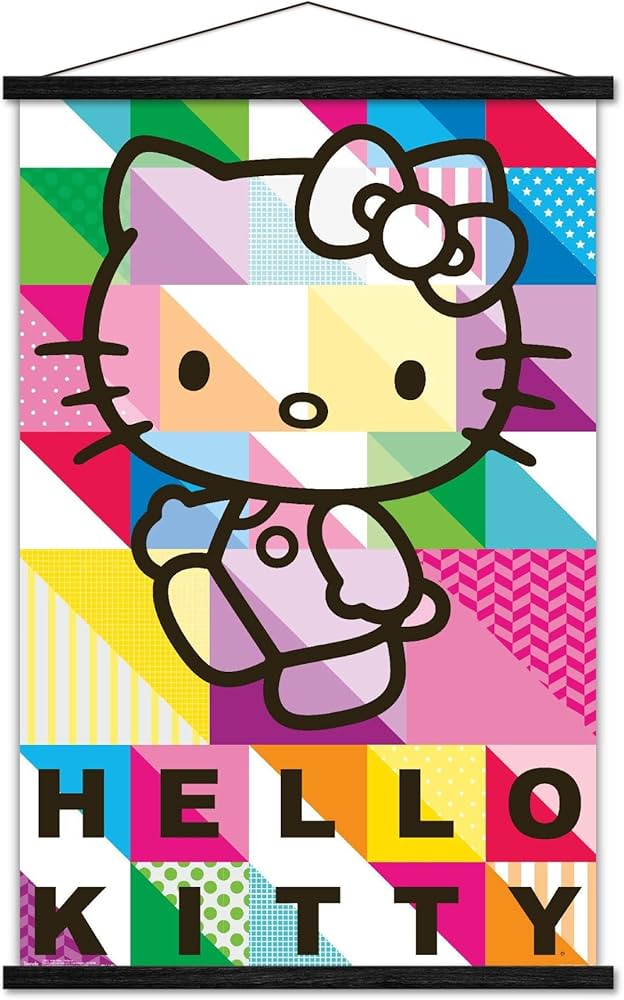 Amazon.com: Trends International Hello Kitty - Patterns Wall Poster, 22.375 amazon-com-trends-international-hello-kitty-patterns-wall-poster-22-375-x-34-premium-print-and-black-hanger-bundle-posters-prints