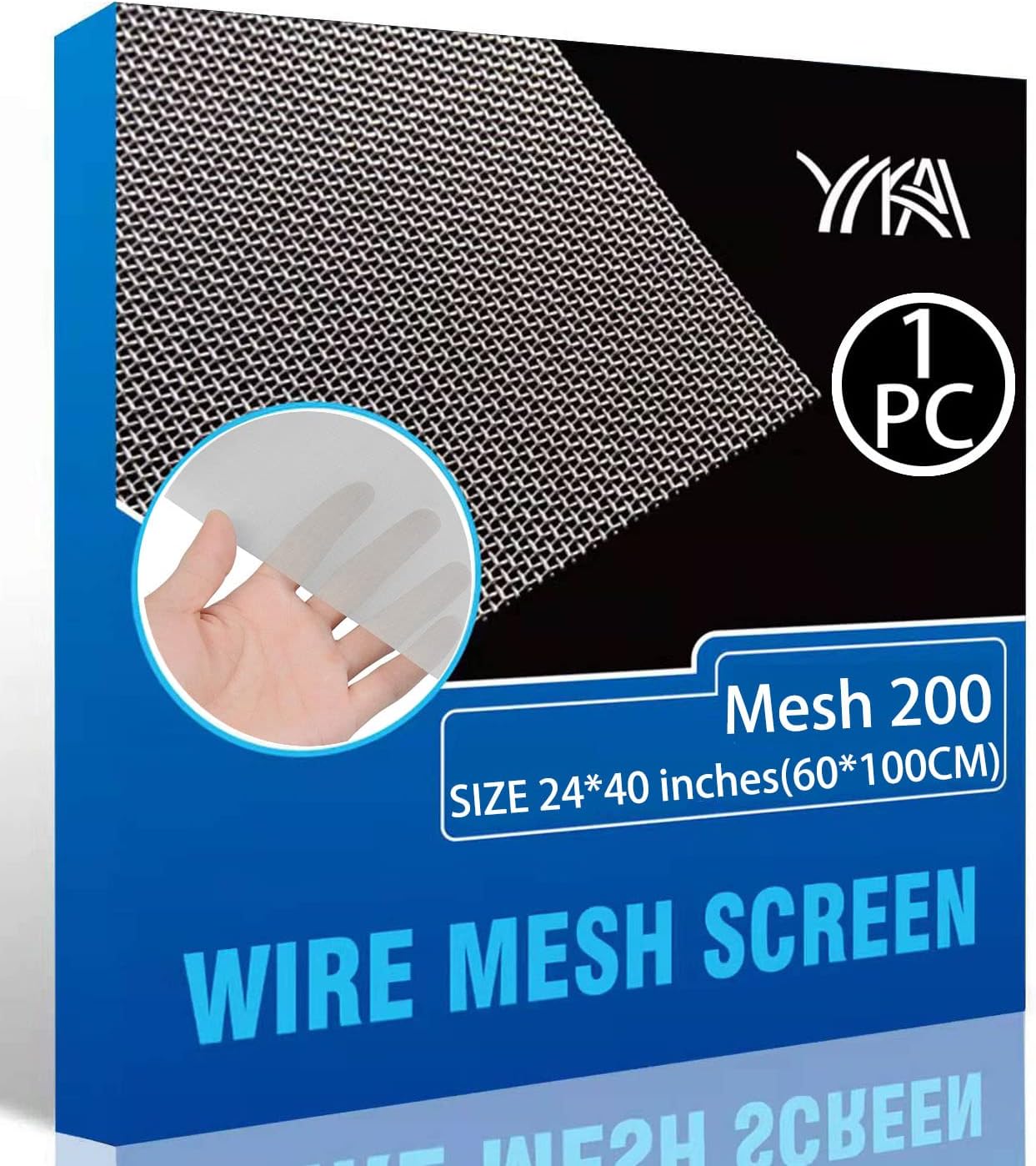 Woven Wire 200 Mesh 24"X40" 60X100cm Size 0.075mm Hole 304L Stainless Steel 34% Open Area Rodent Mesh Insect Mesh Pest Contol Mesh Garden Wire Mesh Replacements Cabinets Wire Mesh Window Screen Mesh