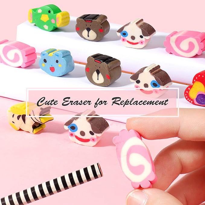 Lápices Divertidos para Niños con Borrador de Animales, 12 Unidades miniatura 5