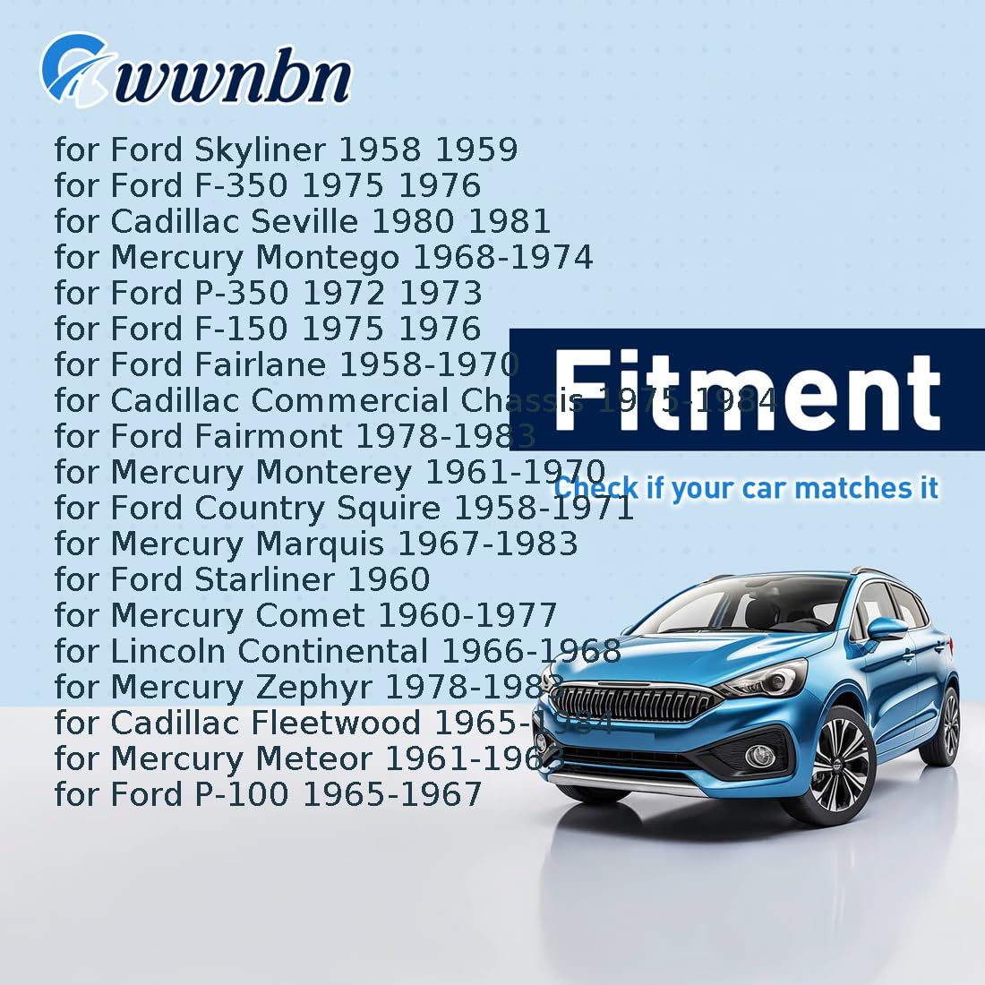 Engine Camshaft Plug Replacement C8AZ6026B, C8DZ6026B for Ford F-150,F-250,F-350,Mustang 1964 1965 1966 1967 1968 1969 1970 1971 1972 1973-1982 for Cadillac Calais 1965-1976 1X