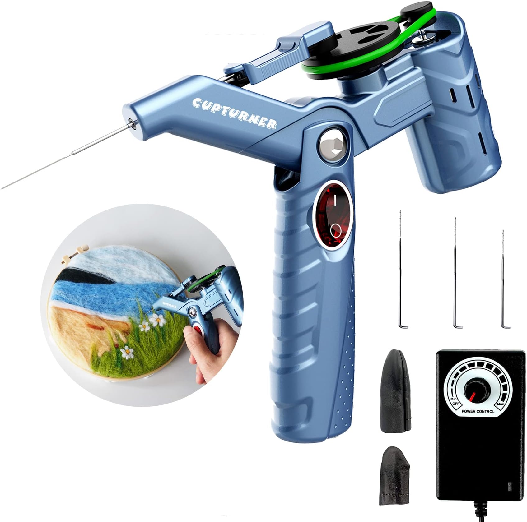 Needle Felting Machine for Quick Felting, Electric Felting Needle Machine, Needle Felting Tool Supplies for Felted Animals & Wool Painting