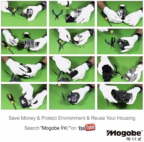 Miniatura 5 de para NP30LP Lámpara de proyector de repuesto en carcasa compatible NEC M322H M332XS M352WS M353WS M402W M402X M403H M403W M403X NP-M403H M402H por