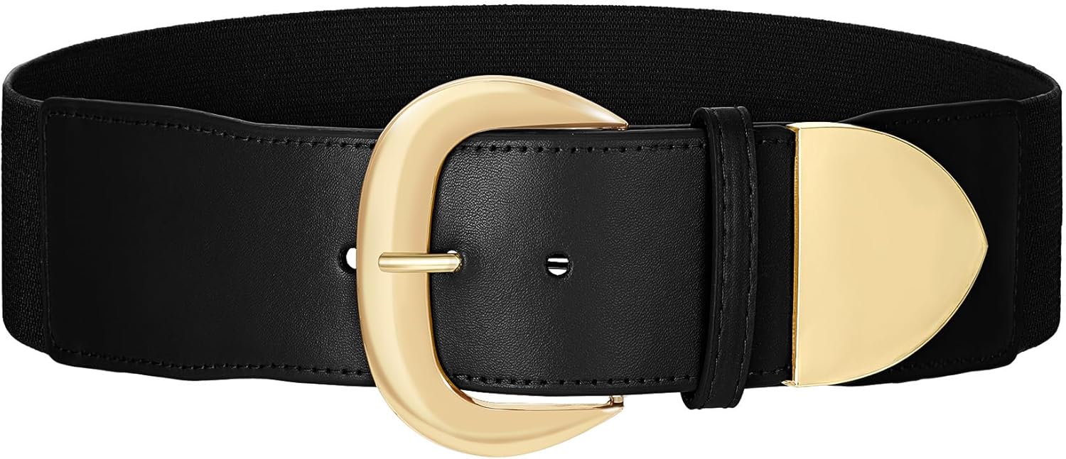 Women Wide Elastic Waist Belt for Dresses Fashion Thick Stretchy Belt for Trendy - Image 6