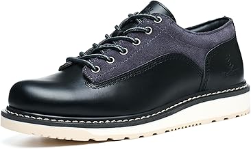 Men's Low Cup Fashion Boots Handmade Fashion Genuine Cowhide Leather Shoes Lace-up