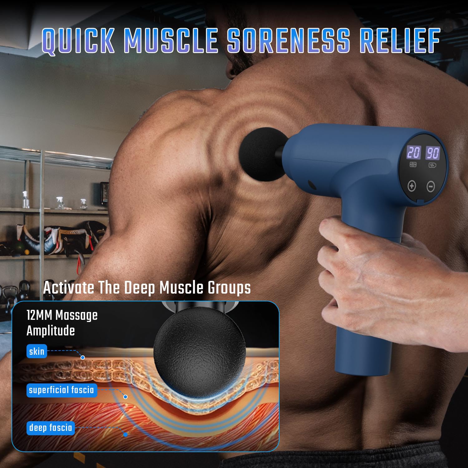 Amazon.com: cotsoco Massage Gun Deep Tissue, Muscle Massage Gun