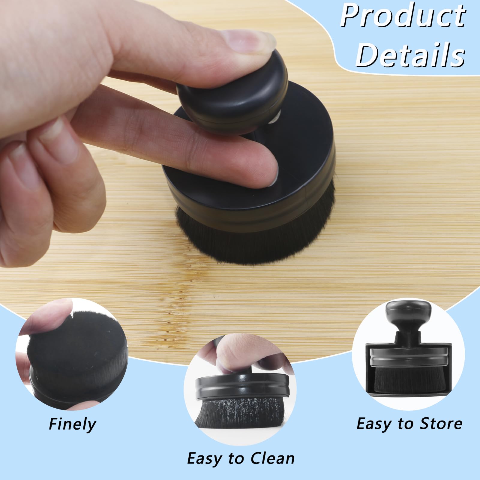 1 paquete de cepillos para detalles automáticos