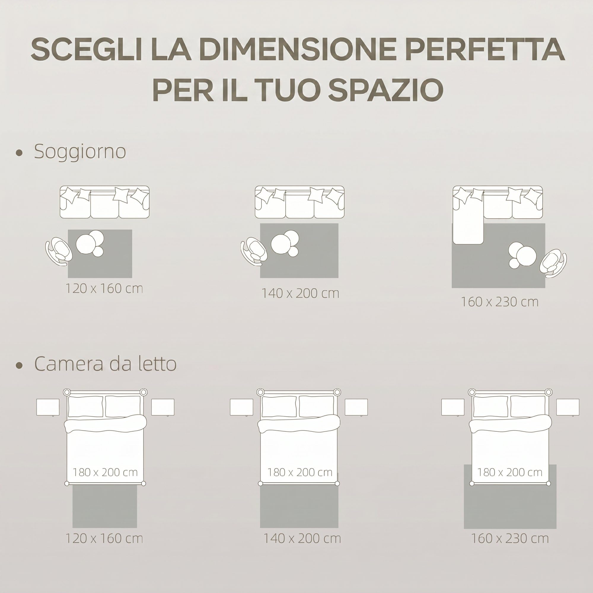 HOMCOM Tappeto Moderno Antiscivolo in Poliestere e Cotone, Tappeto Pelo Corto con Design di Linee, per Soggiorno, Camera da Letto, Sala da Pranzo, 230x160x1.7 cm, Crema
