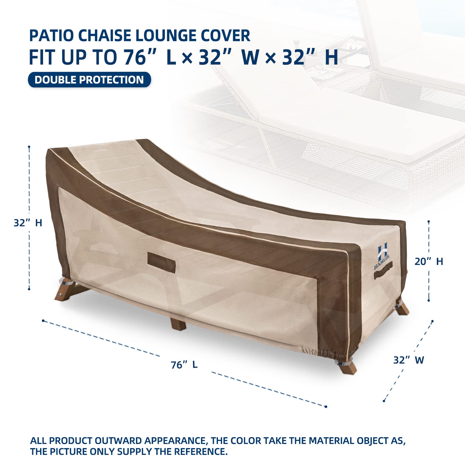 Telo impermeabile per chaise longue TOSCANA FIRENZE - PERUGIA Regenschutz CHUVA