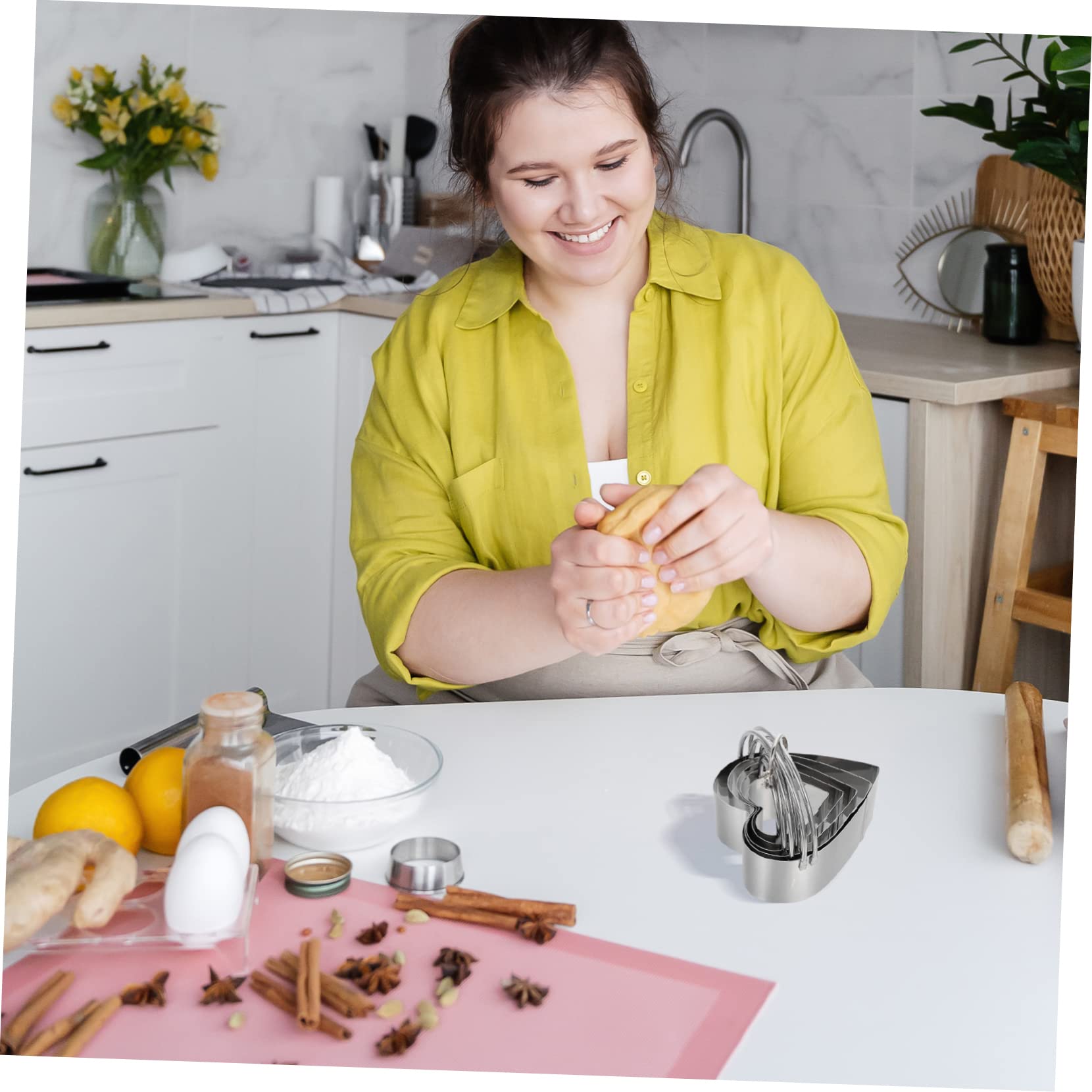 TOPBATHY Lot De 5 Emporte-pièces Résistants À La Casse Et À La Casse Moules À Biscuits Pour La Pâtisserie Maison Moules Créatifs Pour La Fabrication De Biscuits
