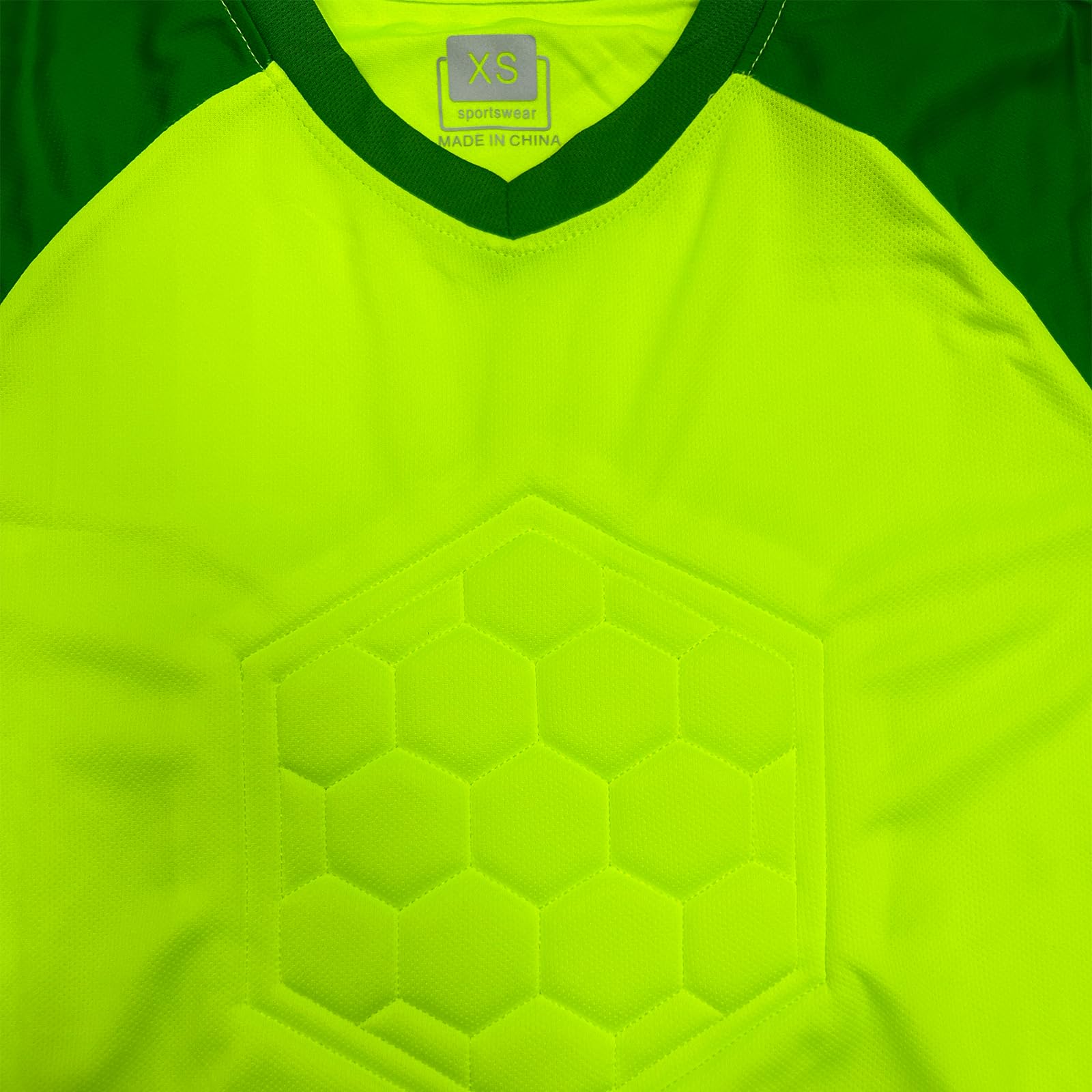 TACKTIMES Jungen Sportshirt Fußball Torwart Trikot Set Gepolstert Langarm Schutz Ausrüstung Anzug
