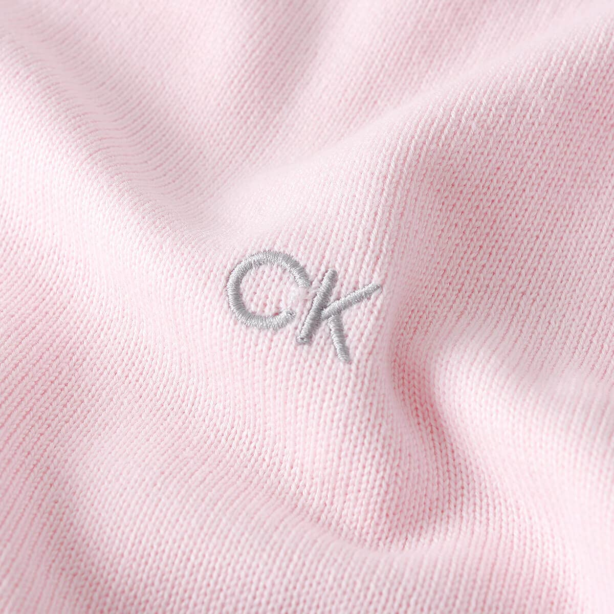 Calvin Klein Herren V-Ausschnitt Soft Cotton Pullover - Rosa - XL