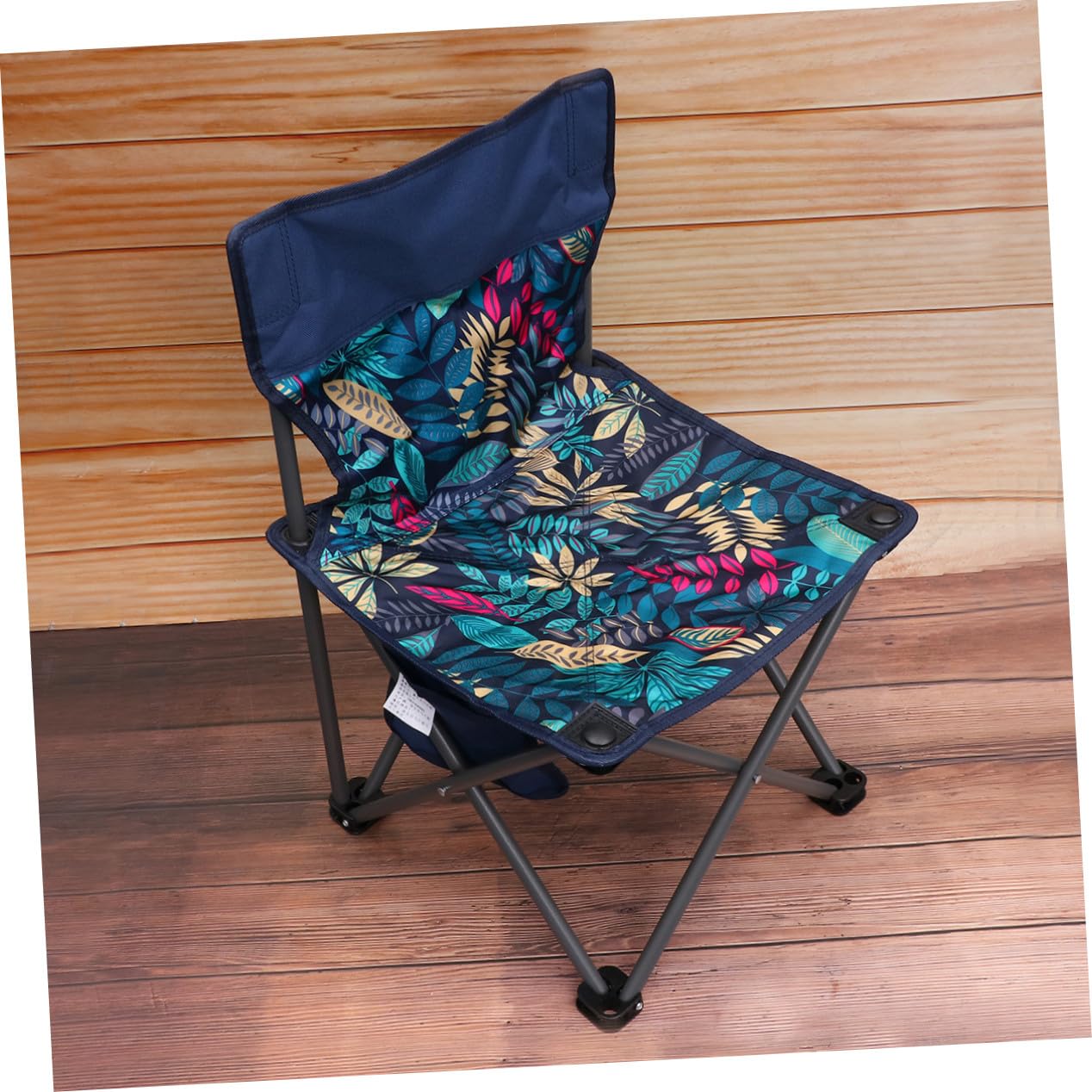 BESPORTBLE Chaise de Pêche Pliante en Métal, Portable et Pliable, Paquet de Transport à Sangle, Camping et l'escalade, Bleu