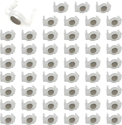 Kunpengzhi Paquete de 50 clips de luz resistentes, clips de luz magnéticos extra fuertes, imán de iluminación navideña para enchufes C9, C7,