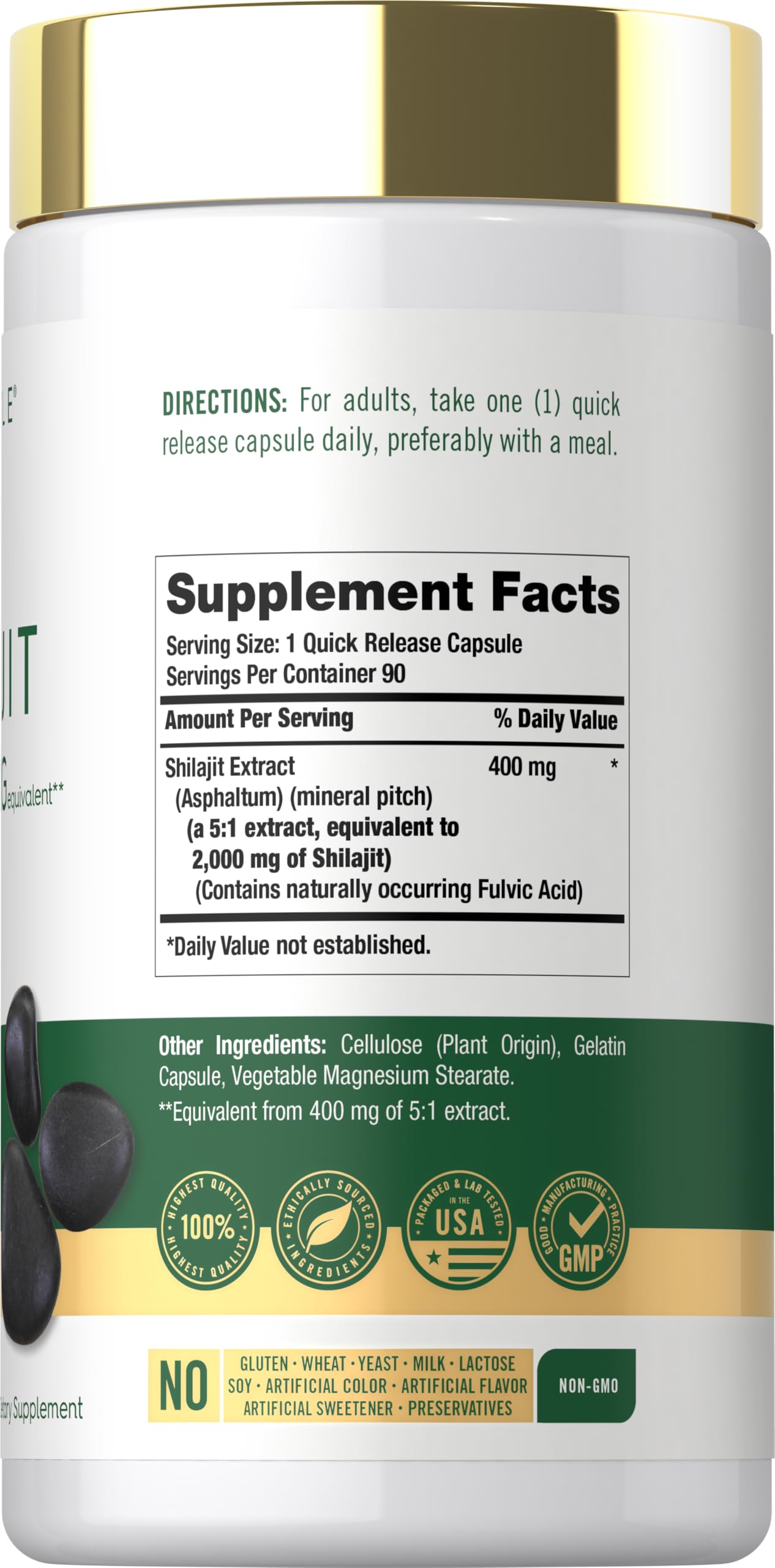 Carlyle Shilajit Capsules | 90 Count | Non-GMO and Gluten Free Supplement — Amazon image 2