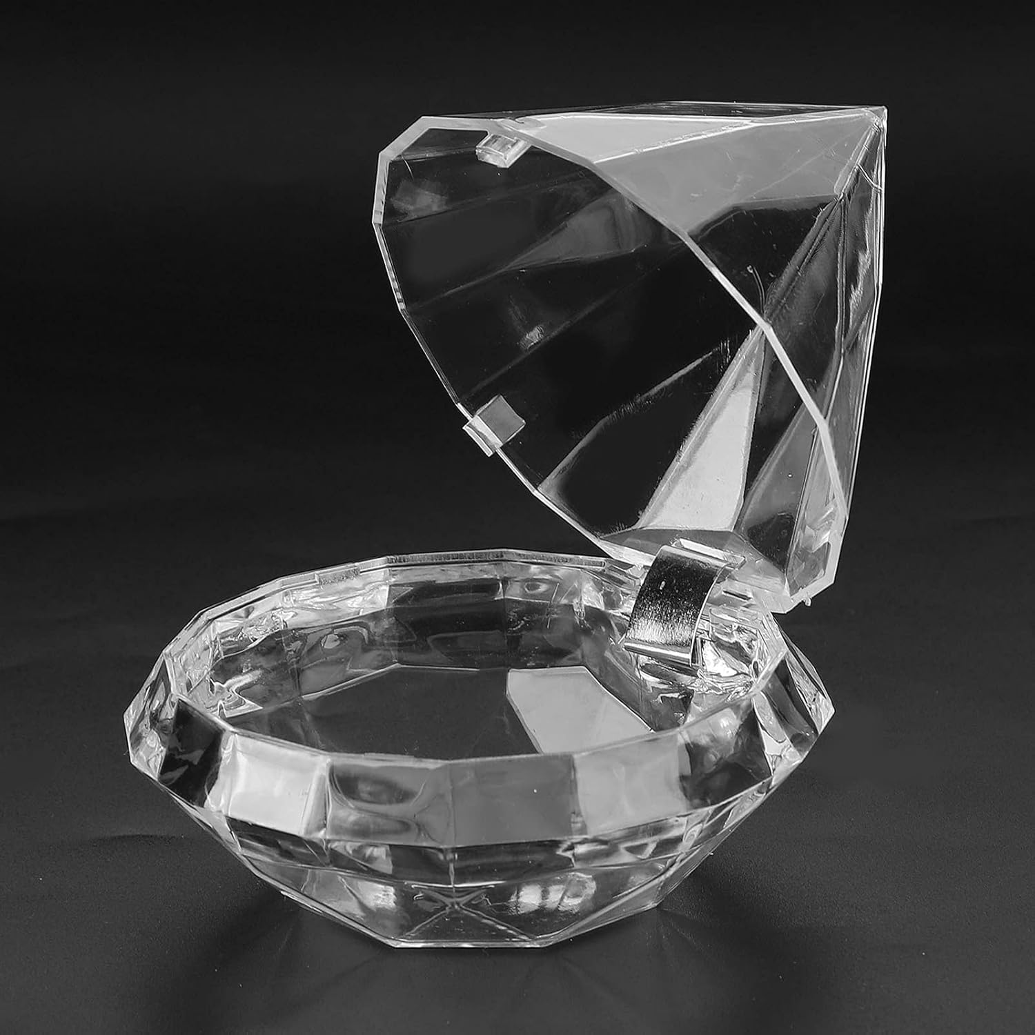 Transparente Cajas de Favores Dulces, Claro Cajas de Favor en Forma de Diamante Cajas de Dulces de Acrílico Cajas de Favores de Boda Plástico Tarros Transparentes Caja Almacenamiento Dulces (24Pcs)