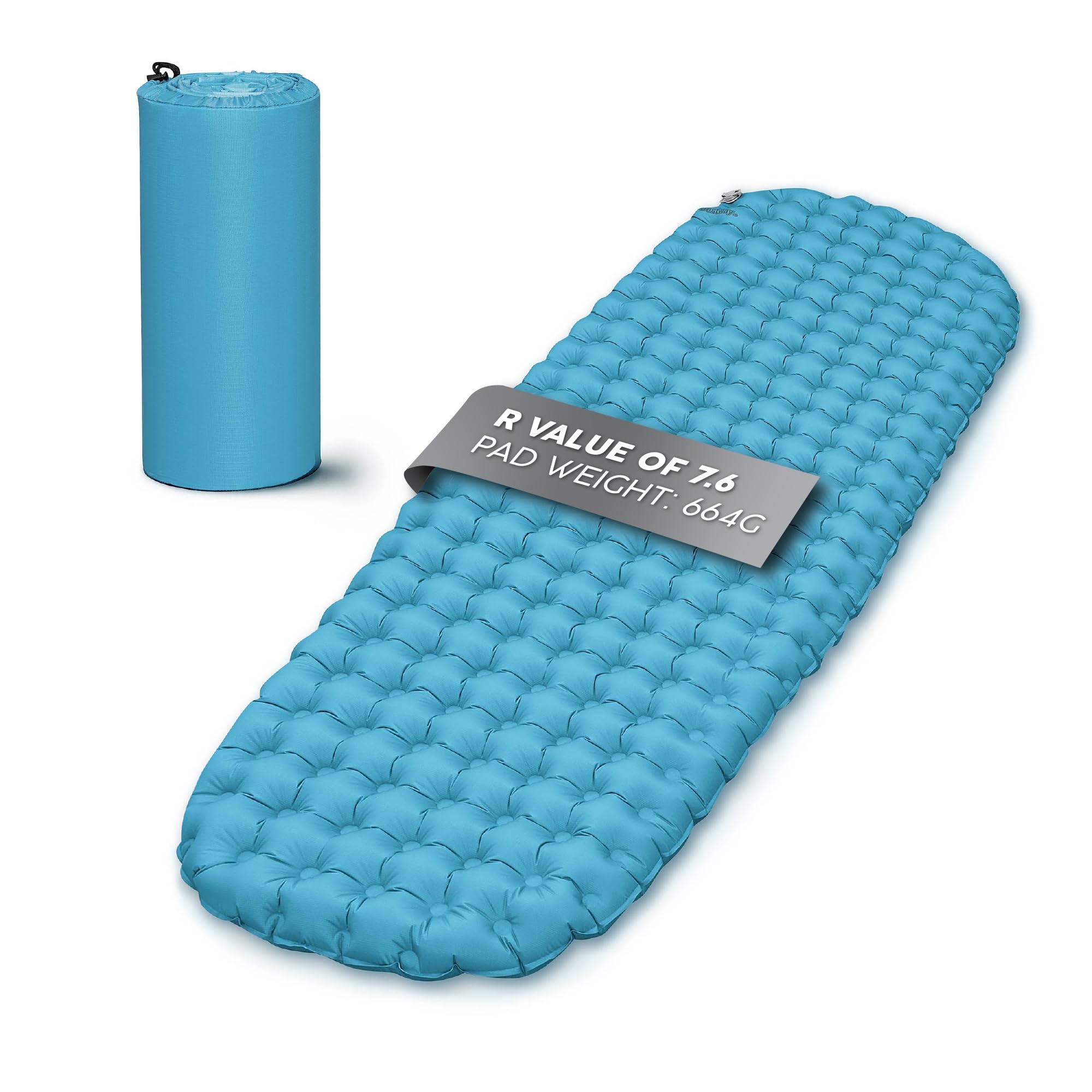 Bestway AlpineLite Insulated Inflatable Camping Mummy Sleeping Pad Regular