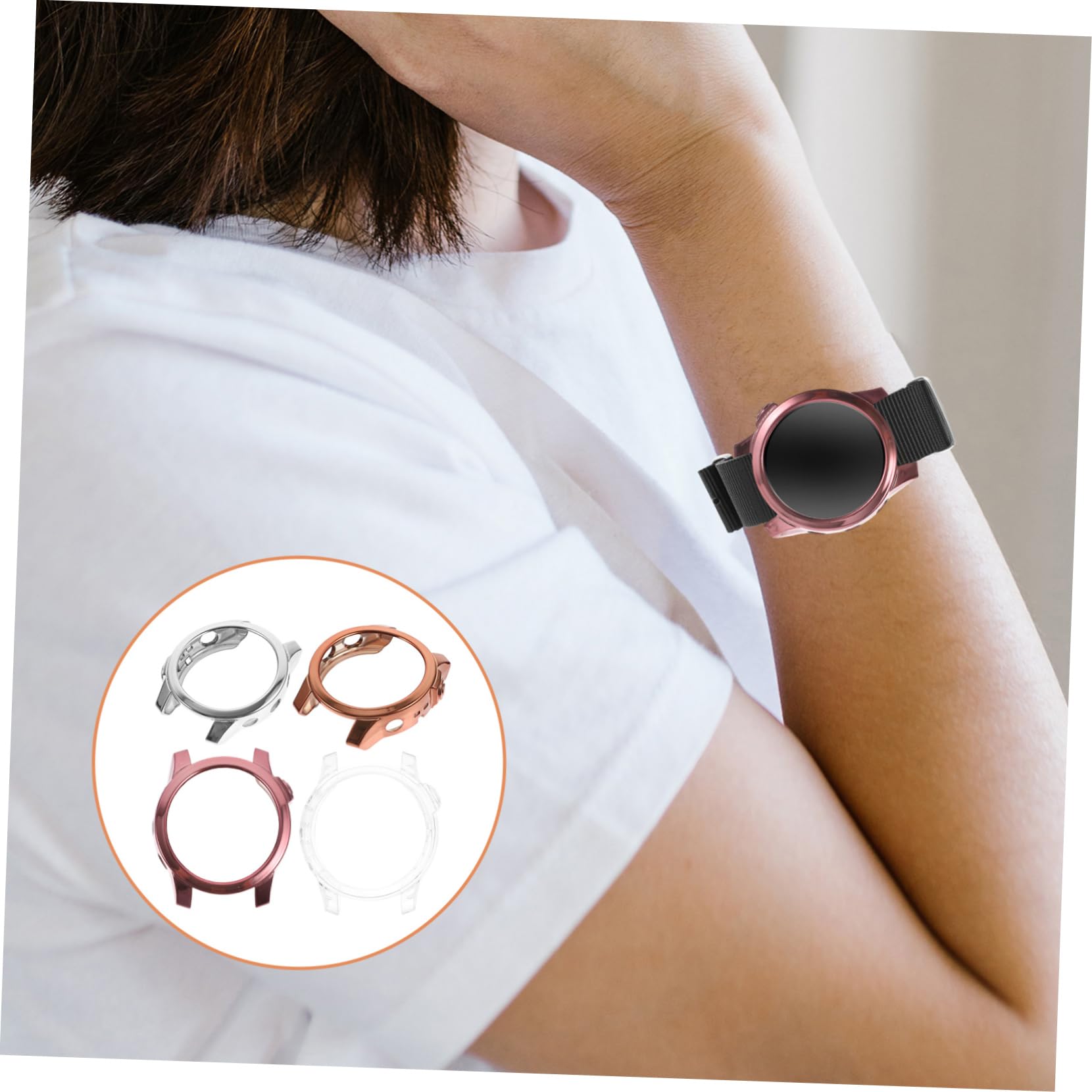 HOMSFOU 16pezzi Cover Protettive Per Smartwatch Tpu Anti- e Leggere Compatibili Con Protezione Completa Per Uso Quotidiano Colori Variati Disponibili