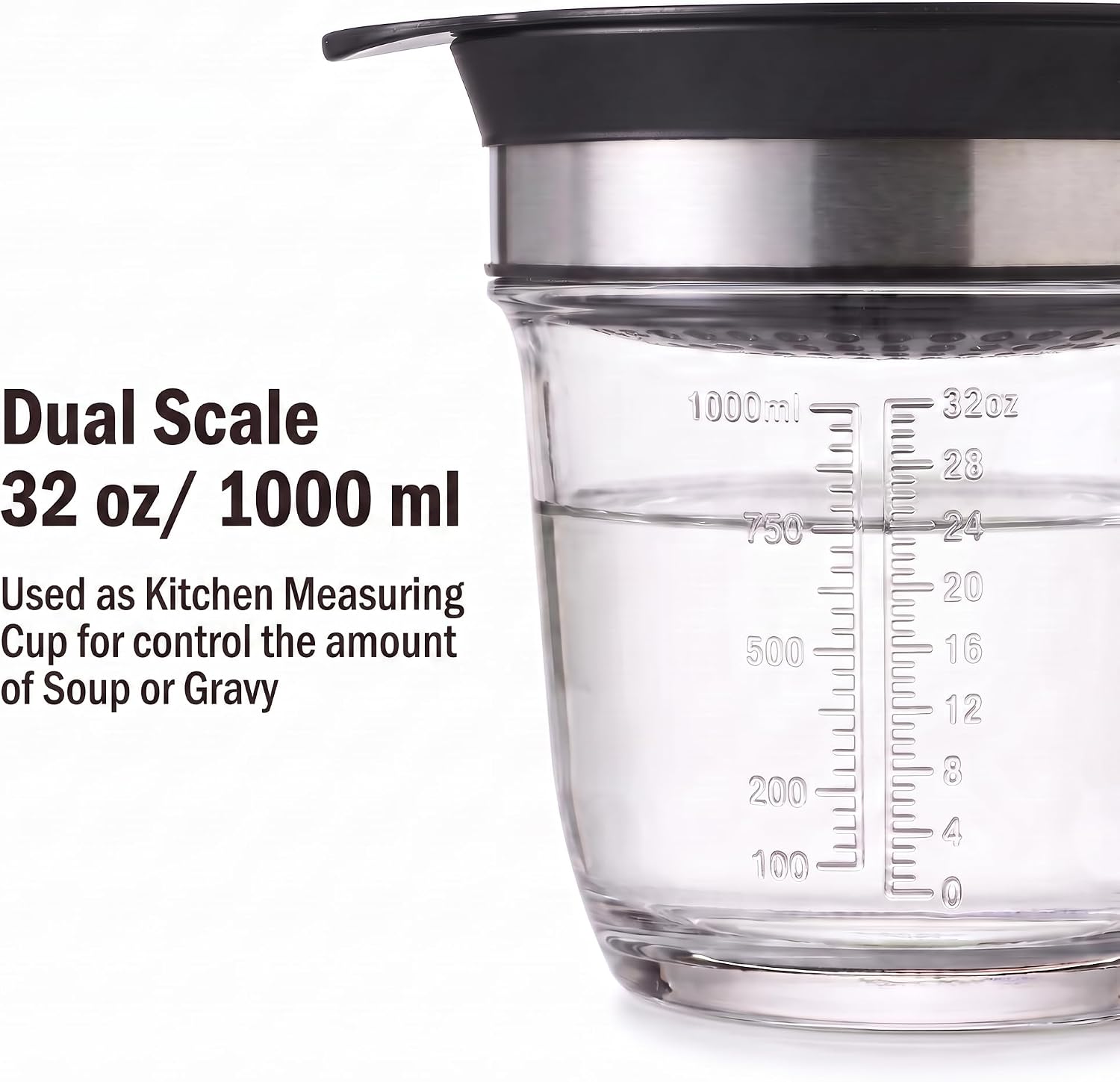 Fat Separator with Bottom Release and Strainer