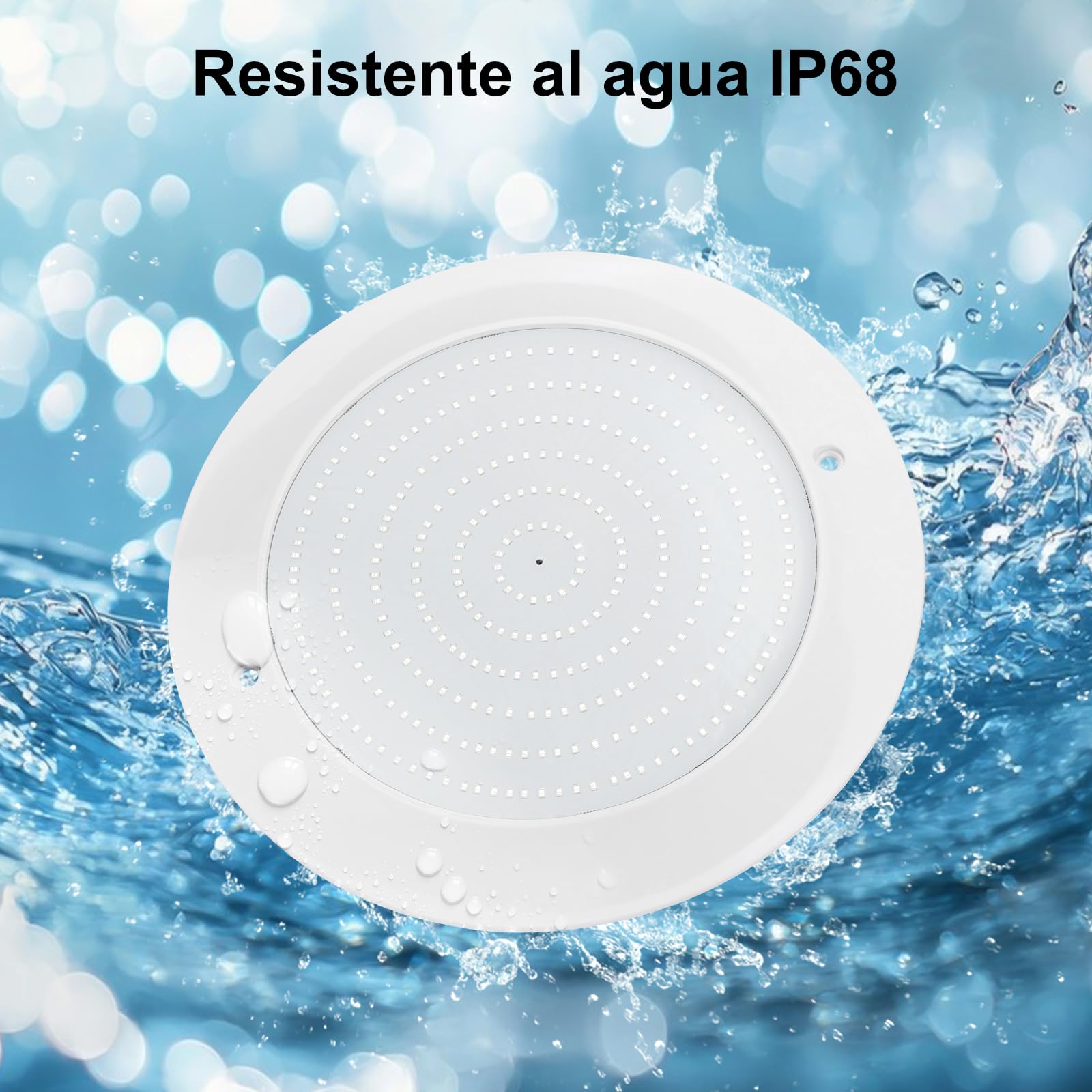 COOLWEST Foco LED Piscina Relleno de Resin, 32W RGBW Lámpara Piscina para Superficie Extraplano, Luces Piscina LED Multicolor con Control APP/Remoto, IP68 Impermeable, 24V DC, Regulable