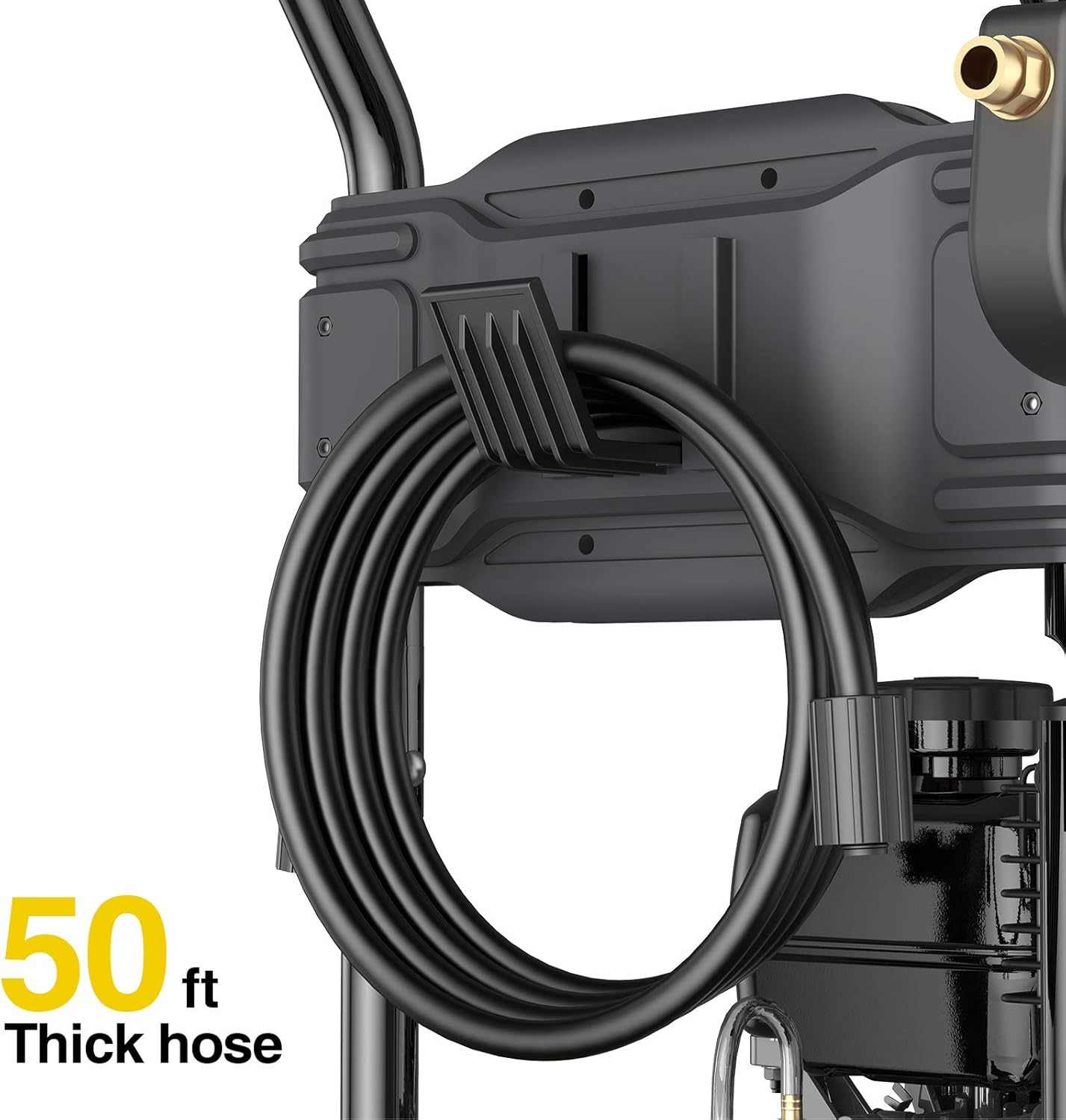 BLUBERY 3500PSI Gas Pressure Washer, 13'' Pneumatic Anti-Skid Tires, 50FT Hose&Soap Container, 2.6GPM 212CC Power Washer, 5 Adjustable Nozzles, CARB&EPA CERT : Patio, Lawn & Garden