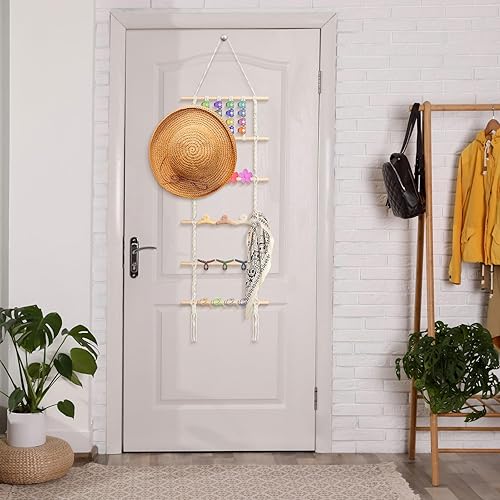 Miniatura 7 de Organizador de pinzas para el cabello, diadema colgante, organizador de lazos para el cabello, organizador para mujeres y niñas, soporte grande para