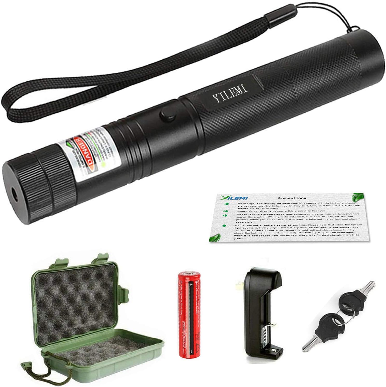 illuminato con laser verde