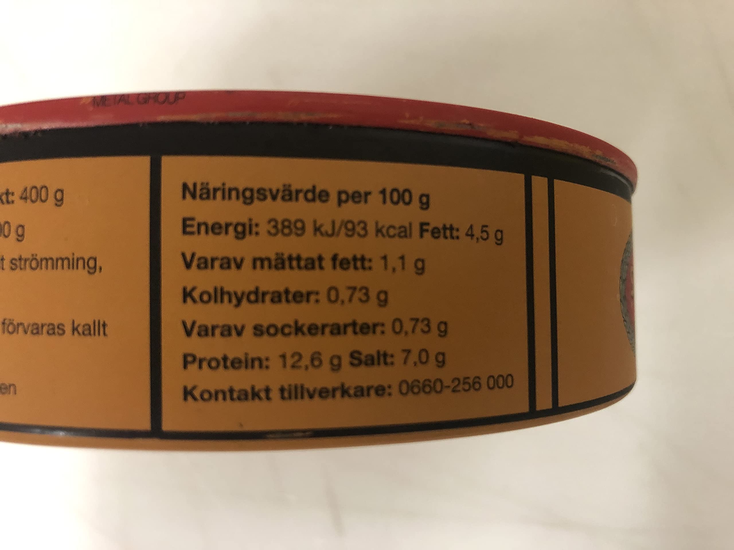 Surstromming Röda Ulven - Authentique hareng fermenté suédois - Odeur forte - 300g