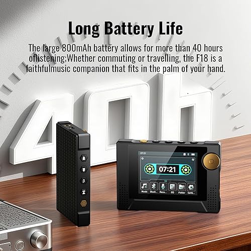 Miniatura 6 de Reproductor MP3 de 64 GB con Bluetooth 5.3, altavoz HD, radios FM de banda de frecuencia favorita, reproductor de música MP4 portátil de 50 horas de