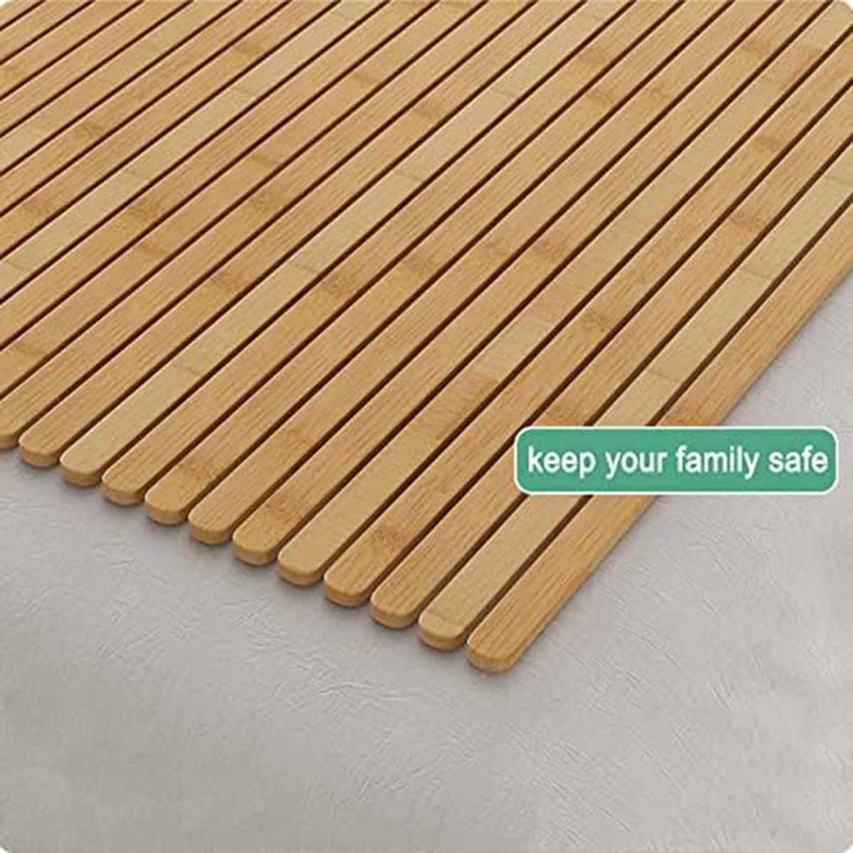 Doghe di supporto per letto in bambù arrotolabili, per supporto della vita e migliore qualità del sonno, materasso pieghevole per un sonno migliore, ricambio per doghe in legno