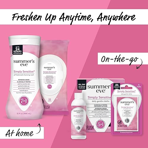Miniatura 6 de Summers Eve Lavado de limpieza simplemente sensible 15 onzas paquete de 3